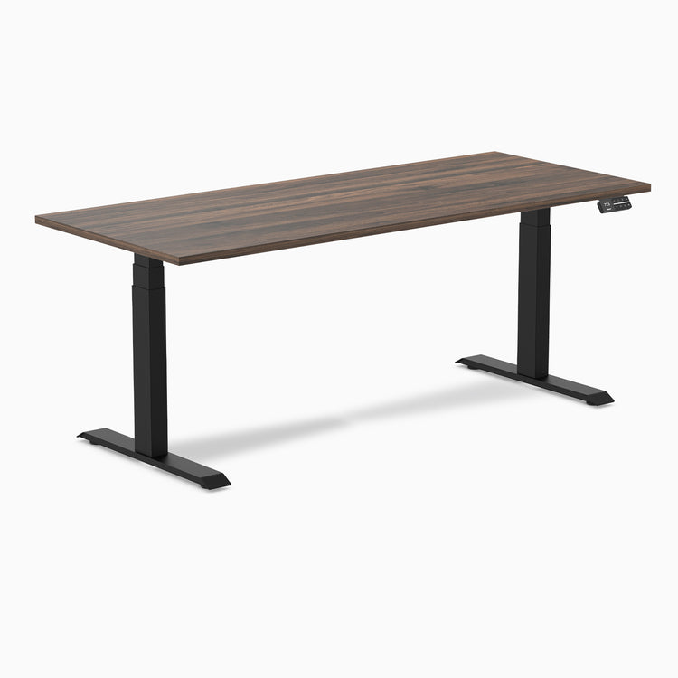 Almost Perfect Desky Dual Melamine Sit Stand Desk-Jarrah Legno Desky®