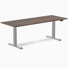 Desky Dual Melamine Sit Stand Desk-Dual Desks-Desky-Jarrah Legno-2000x750mm-Grey-Desky® Australia