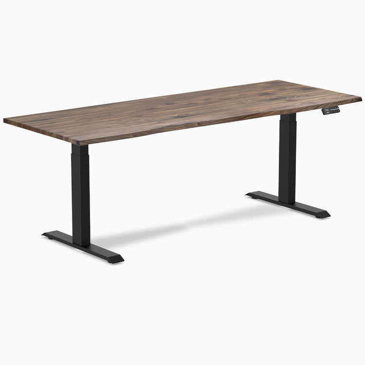 Electric Standing Desk Hardwood Natural walnut - Desky