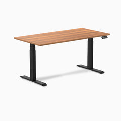 Electric Dual melamine sit stand desk prime oak desktop - Desky
