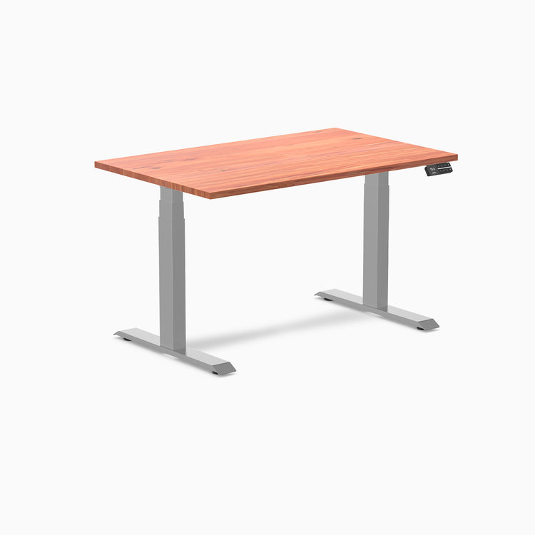 Almost Perfect Desky Dual Softwood Sit Stand Desk-Red Cedar Desky®