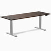 Almost Perfect Desky Dual Rubberwood Sit Stand Desk-Dark Walnut Desky®