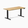 Almost Perfect Desky Dual Rubberwood Sit Stand Desk-Light oak Desky®