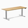 Almost Perfect Desky Dual Rubberwood Sit Stand Desk-Light oak Desky®