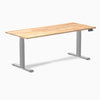 Almost Perfect Desky Dual Rubberwood Sit Stand Desk-Natural Desky®