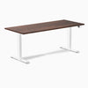 Electric dual softwood sit stand desk Rustic pine - Desky