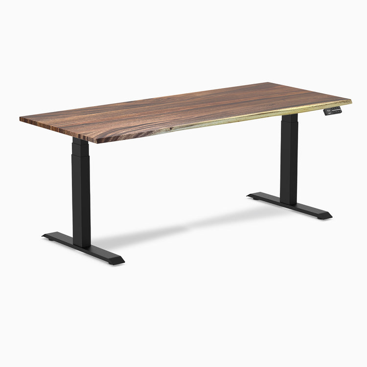 Electric Standing Desk Hardwood Saman - Desky