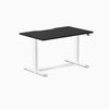 Electric dual scalloped melamine sit stand desk Black - Desky