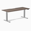 Almost Perfect Desky Dual Scalloped Melamine Sit Stand Desk-Jarrah Legno Desky®