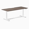 Almost Perfect Desky Dual Scalloped Melamine Sit Stand Desk-Jarrah Legno Desky®