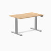 Almost Perfect Desky Dual Scalloped Melamine Sit Stand Desk-Sublime Teak Desky®