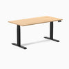 Electric Dual melamine sit stand desk sublime teak desktop - Desky