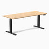 Almost Perfect Desky Dual Melamine Sit Stand Desk-Sublime Teak Desky®