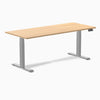 Almost Perfect Desky Dual Melamine Sit Stand Desk-Sublime Teak Desky®