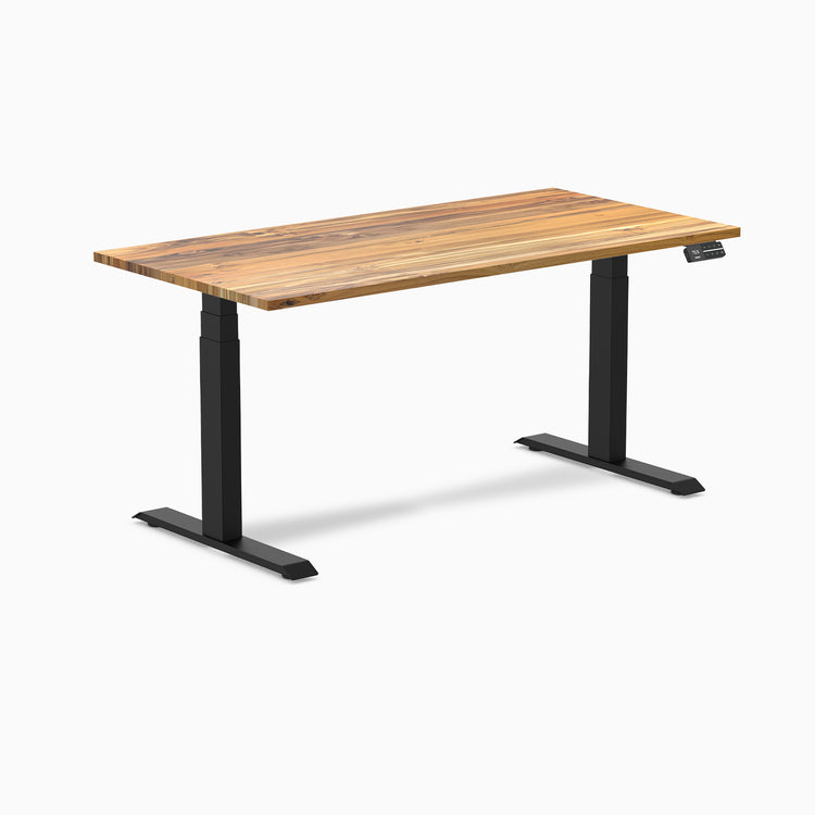 Electric Standing Desk Hardwood Teak - Desky