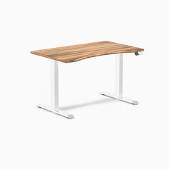 Electric dual ergo edge standing desk tiger bamboo- Desky