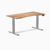 Electric dual ergo edge standing desk tiger bamboo- Desky