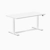 Almost Perfect Desky Dual Melamine Sit Stand Desk-White Desky®