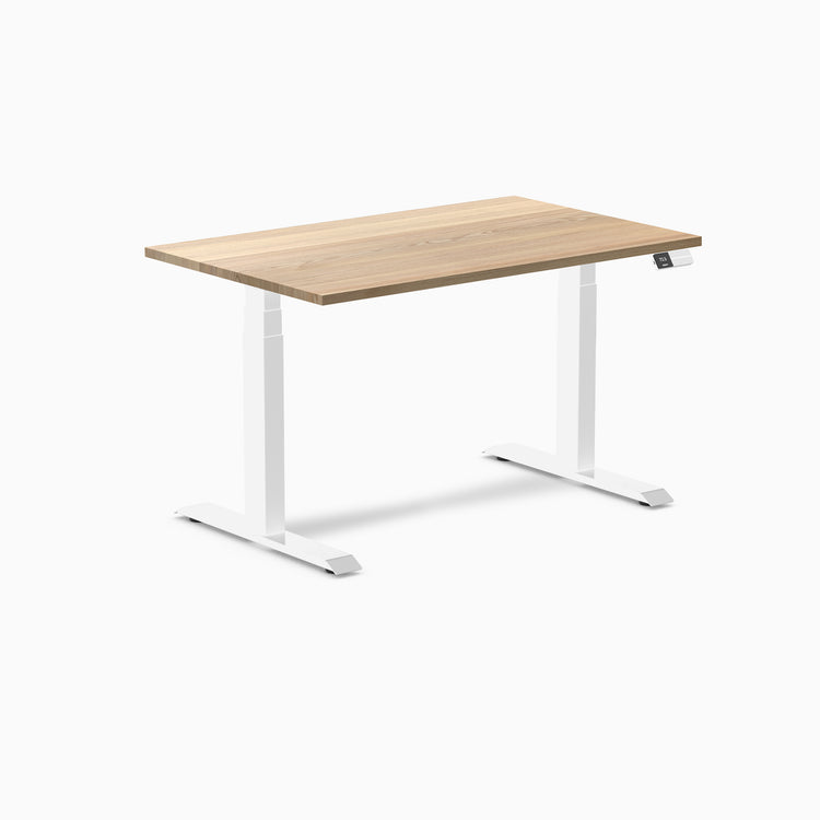 Electric Standing Desk Hardwood White Ash - Desky