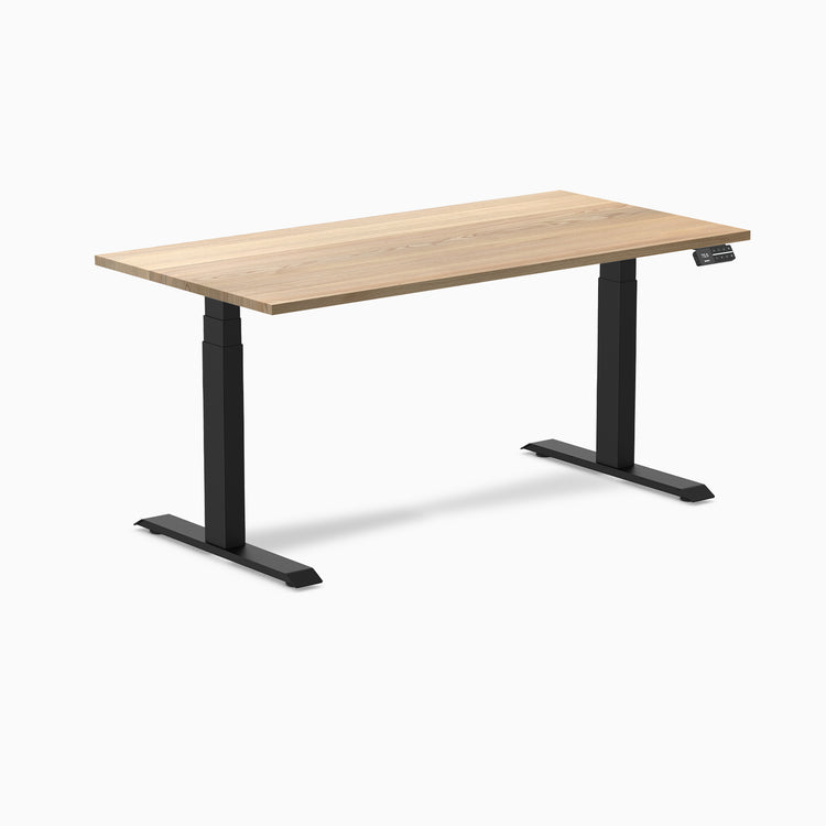 Electric Standing Desk Hardwood White Ash - Desky