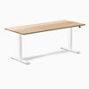 Electric Standing Desk Hardwood White Ash - Desky