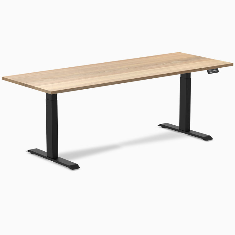 Electric Standing Desk Hardwood White Ash - Desky