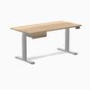 Electric dual standing desk hardwood with drawer White Ash - Desky