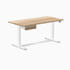 Electric dual standing desk hardwood with drawer White Ash - Desky