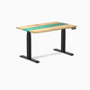 Electric resin hardwood sit stand desk white ash river - Desky