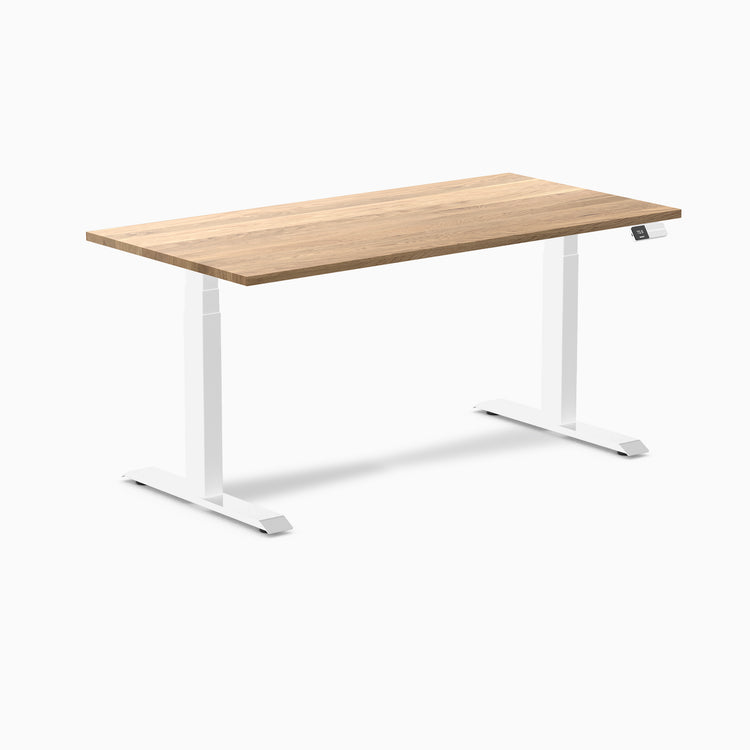 Electric Standing Desk Hardwood White Oak - Desky