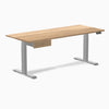 Electric dual standing desk hardwood with drawer White Oak - Desky