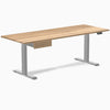 Electric dual standing desk hardwood with drawer White Oak - Desky