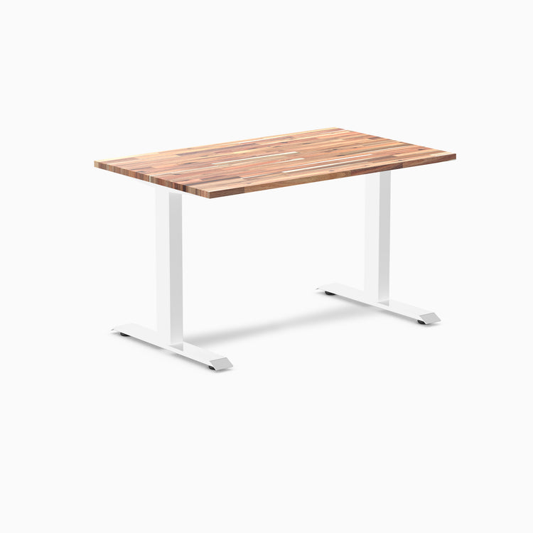 Zero softwood acacia fixed office desk - Desky