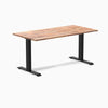 Zero softwood acacia fixed office desk - Desky