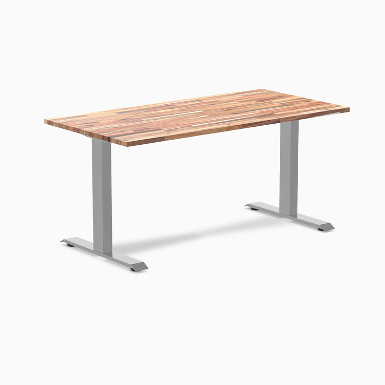 Zero softwood acacia fixed office desk - Desky