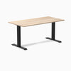 Zero melamine fixed office desk classic oak desktop - Desky