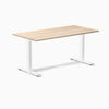 Zero melamine fixed office desk classic oak desktop - Desky