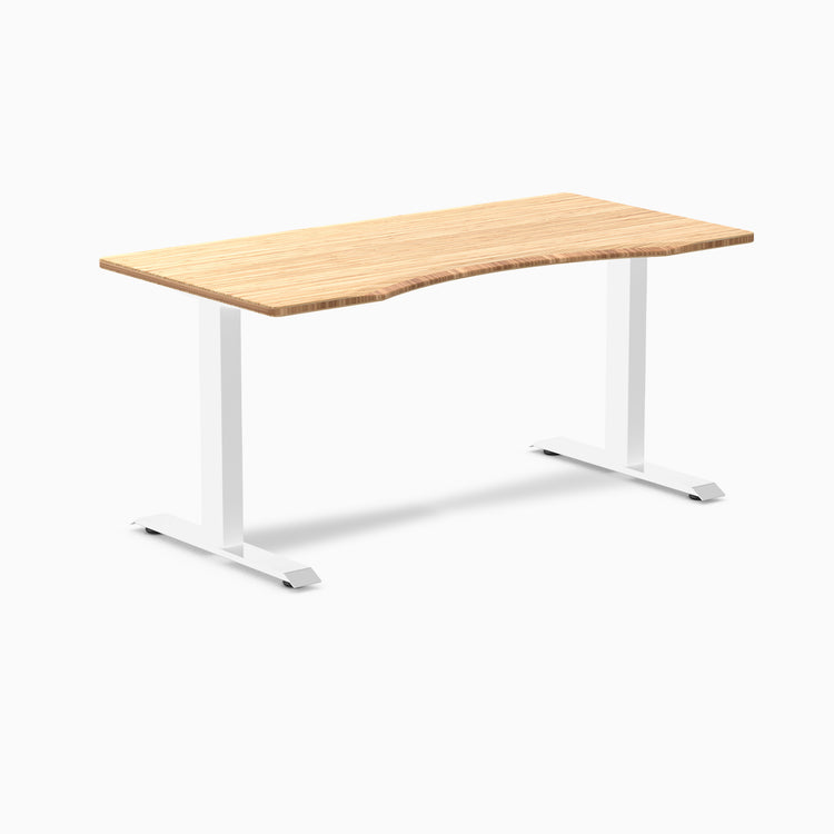 Zero ergo bamboo fixed office desk - Desky