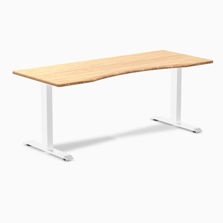 Zero ergo bamboo fixed office desk - Desky