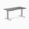 Zero ergo dark bamboo fixed office desk - Desky