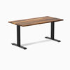 Desky zero pheasantwood fixed office desk