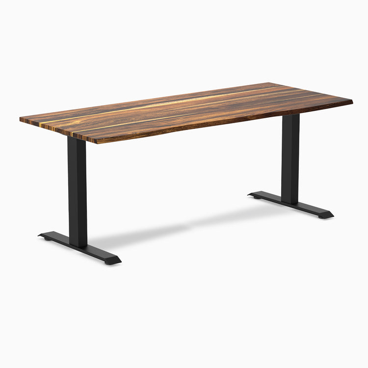 Desky zero pheasantwood fixed office desk