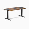 Almost Perfect Desky Dual Resin Hardwood Sit Stand Desk-Pheasantwood Navy Desky®