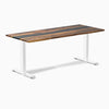 Almost Perfect Desky Dual Resin Hardwood Sit Stand Desk-Pheasantwood Navy Desky®