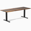 Almost Perfect Desky Dual Resin Hardwood Sit Stand Desk-Pheasantwood Navy Desky®