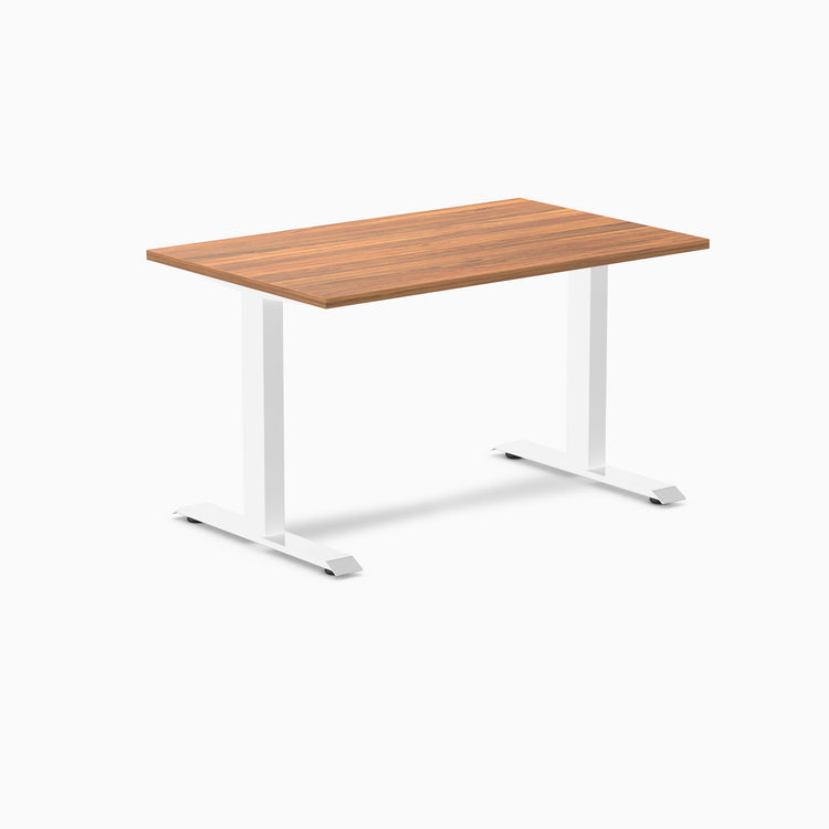 Zero melamine fixed office desk prime oak desktop - Desky