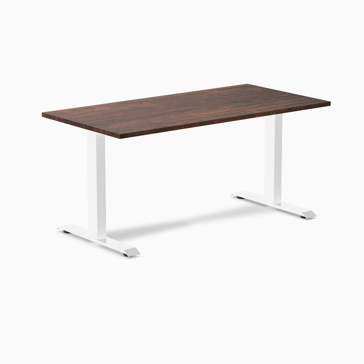 Zero softwood rustic pine fixed office desk - Desky