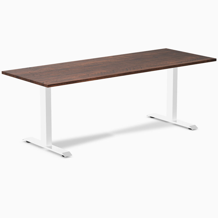 Zero softwood rustic pine fixed office desk - Desky