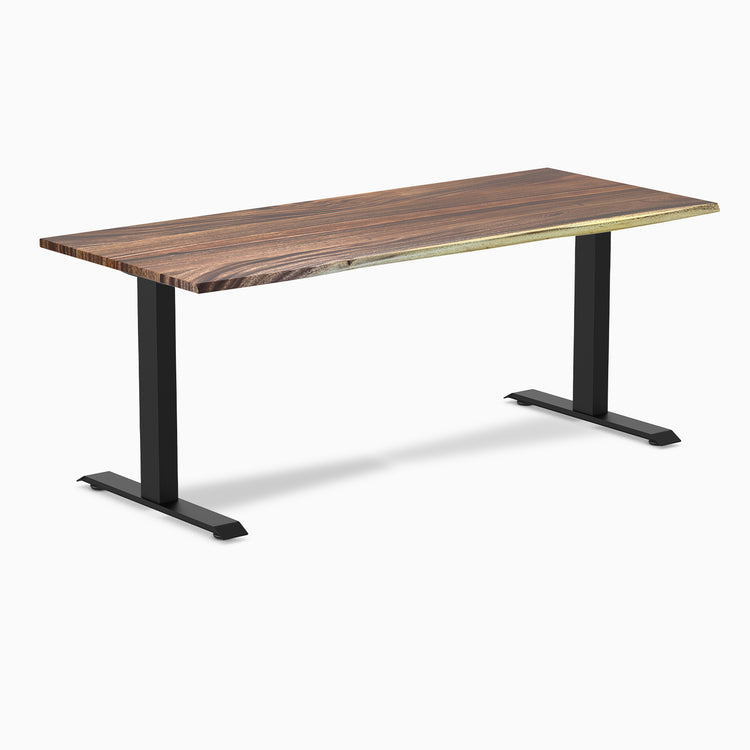 Desky zero hardwood saman fixed office desk