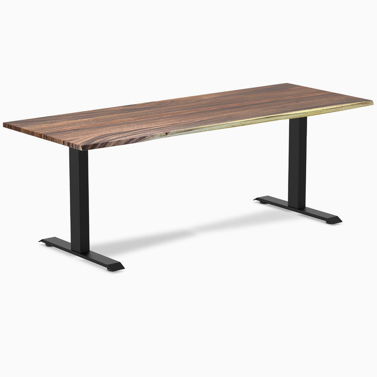 Desky zero hardwood saman fixed office desk